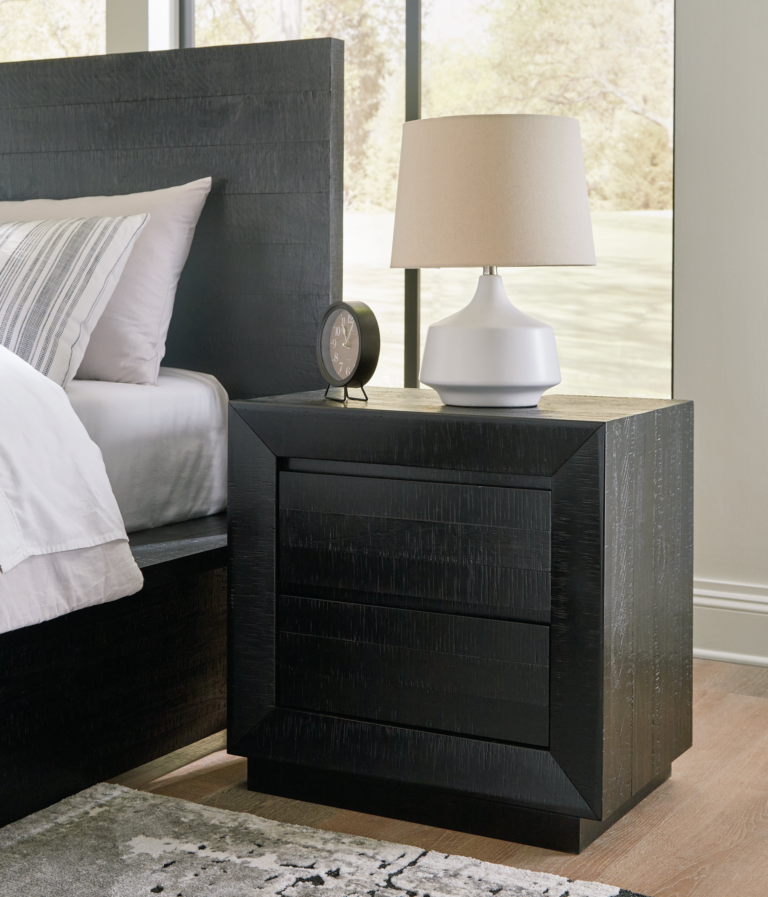 LONDER Black Nightstand - B768-92