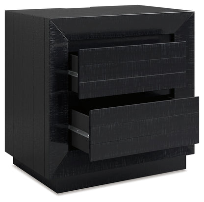 LONDER Black Nightstand - B768-92