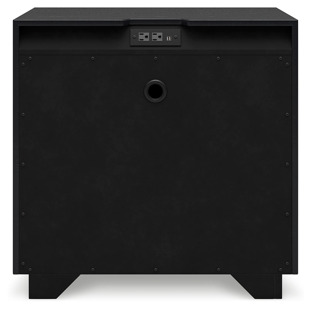 LONDER Black Nightstand - B768-92