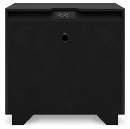 LONDER Black Nightstand - B768-92