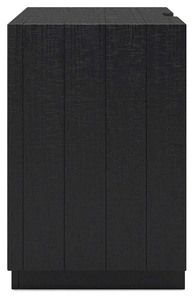 LONDER Black Nightstand - B768-92