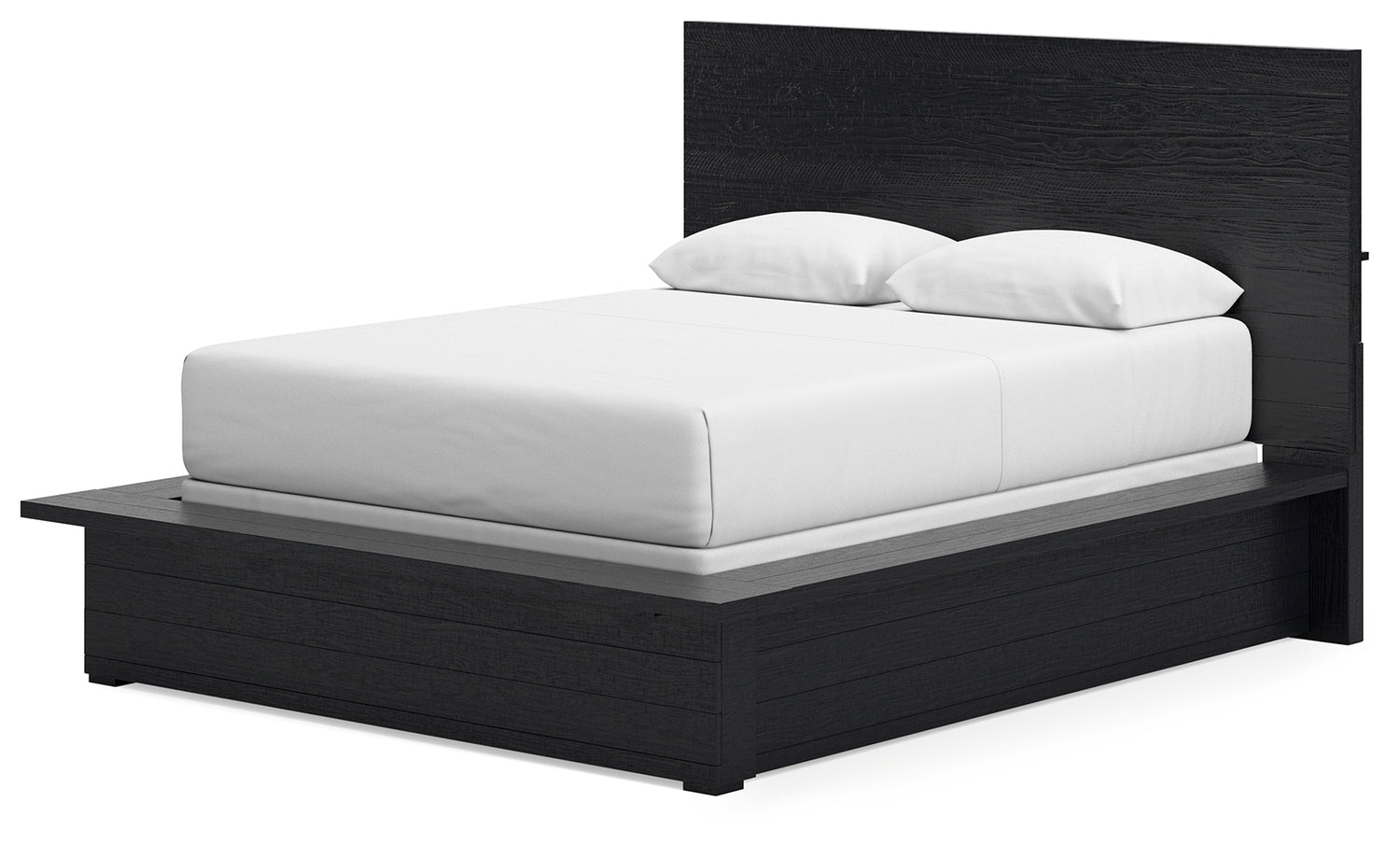 Londer Black Queen Panel Bed - B768B2