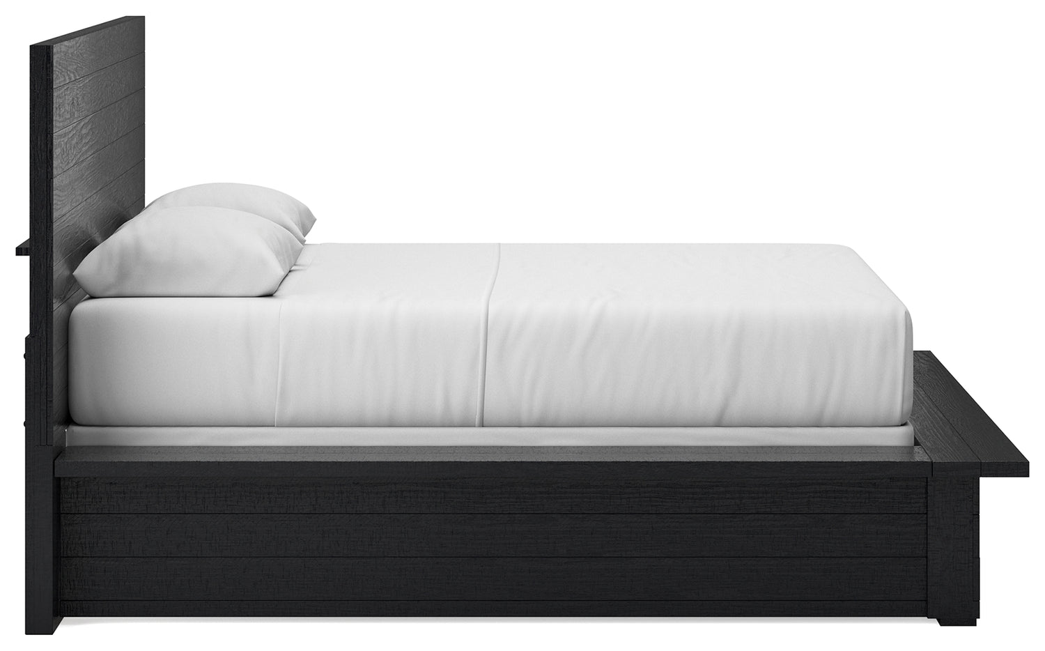 Londer Black Queen Panel Bed - B768B2