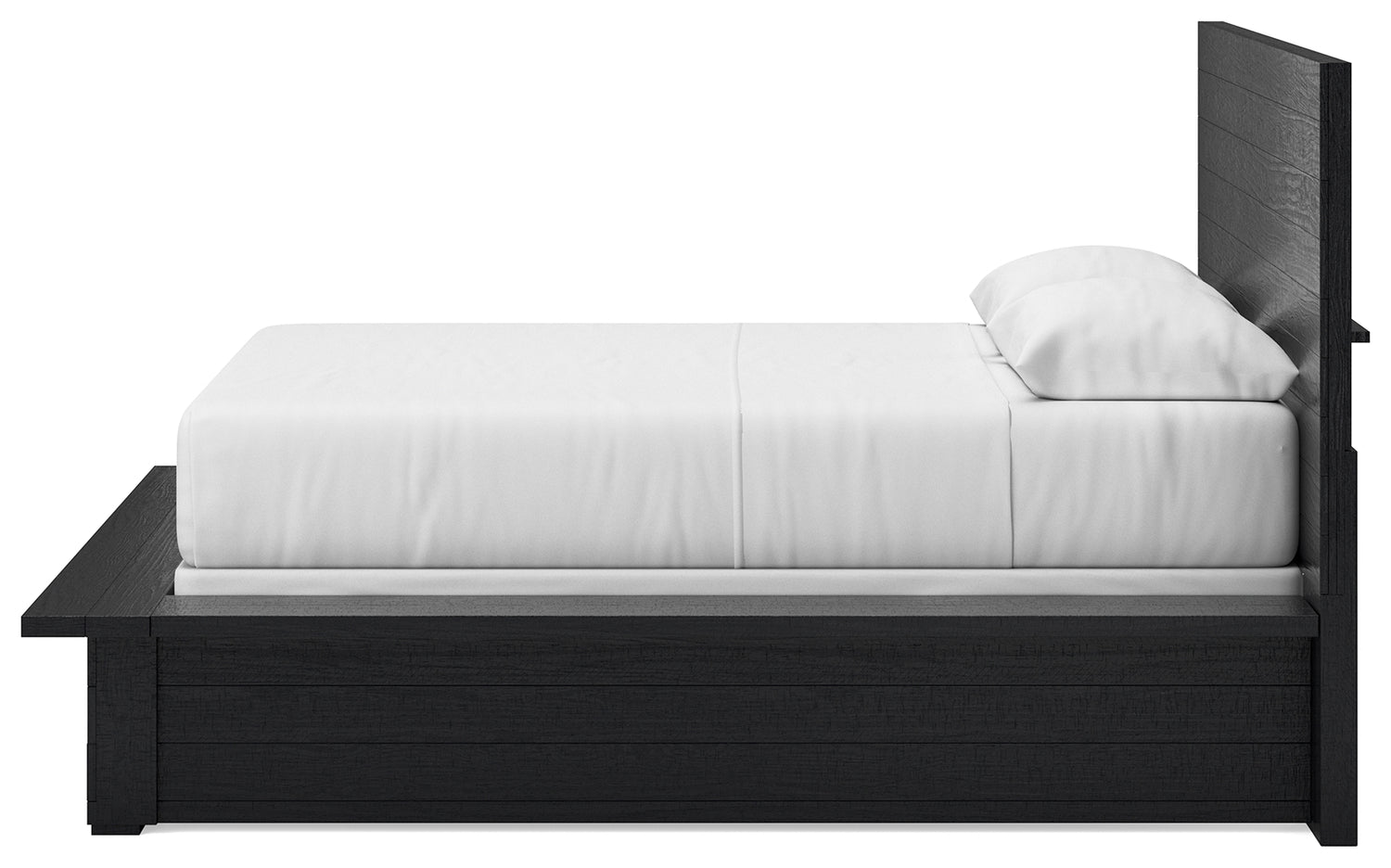 Londer Black Queen Panel Bed - B768B2