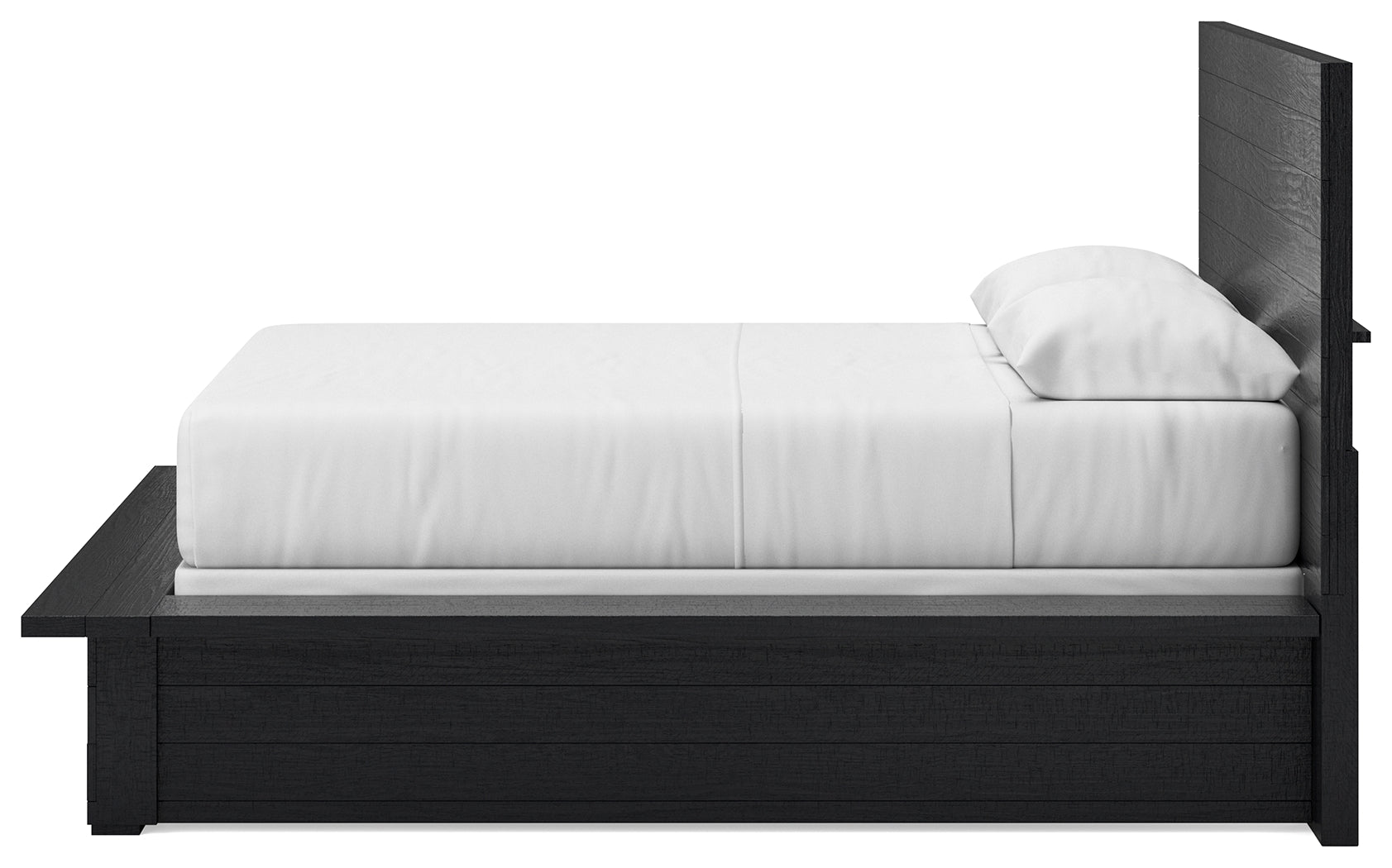 Londer Black Queen Panel Bed - B768B2