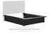 LONDER Black Queen Panel Footboard with Rails - B768-54