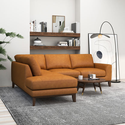 London  Leather Sectional Sofa Left Facing - SEC00401501