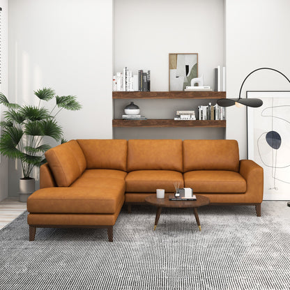 London  Leather Sectional Sofa Left Facing - SEC00401501