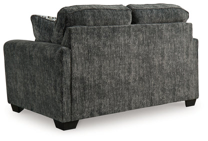 Lonoke Gunmetal 2 Loveseats, Oversized Chair and Ottoman - 50504U7