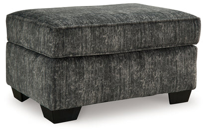 Lonoke Gunmetal 2 Loveseats, Oversized Chair and Ottoman - 50504U7