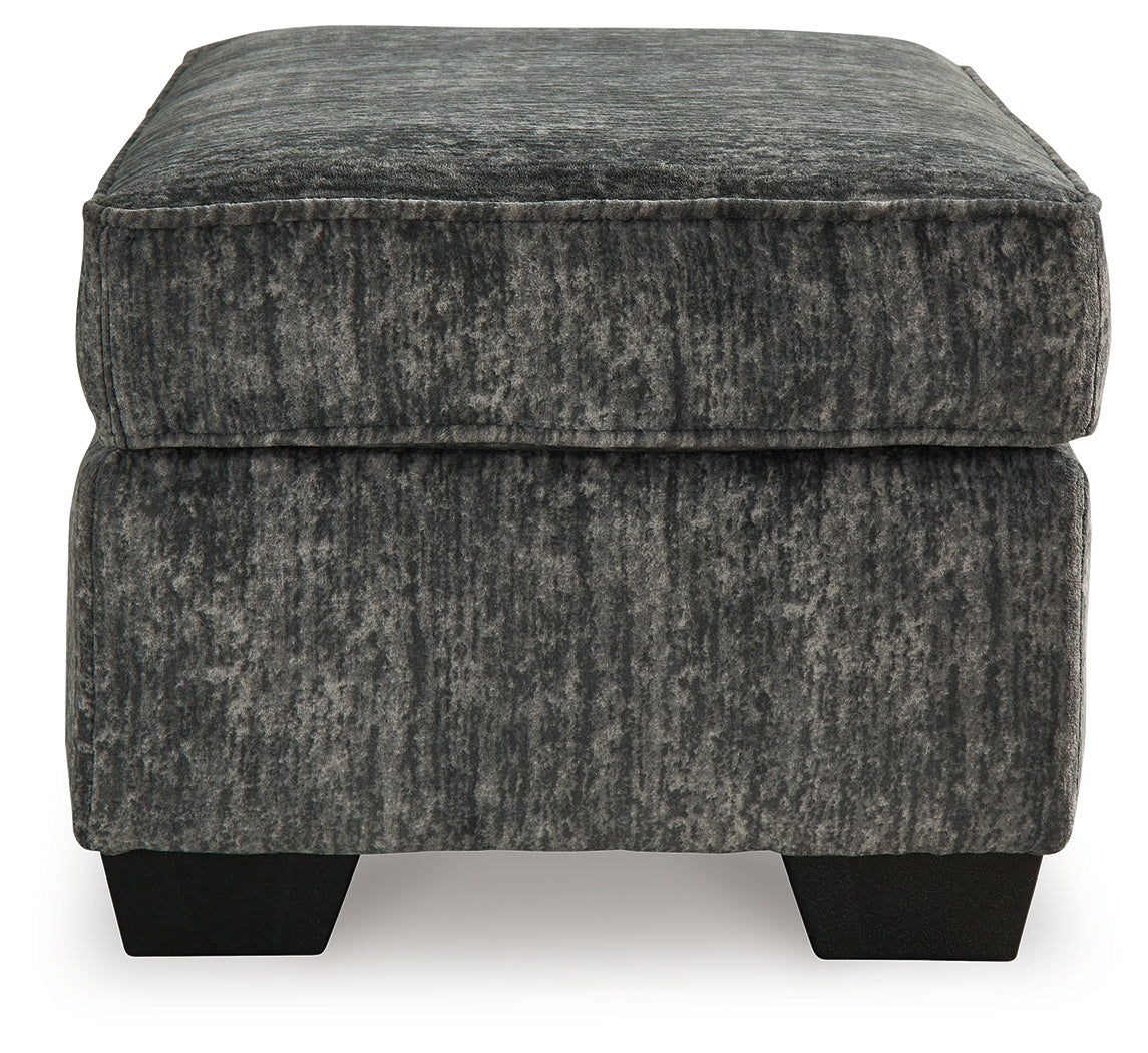Lonoke Gunmetal 2 Loveseats, Oversized Chair and Ottoman - 50504U7