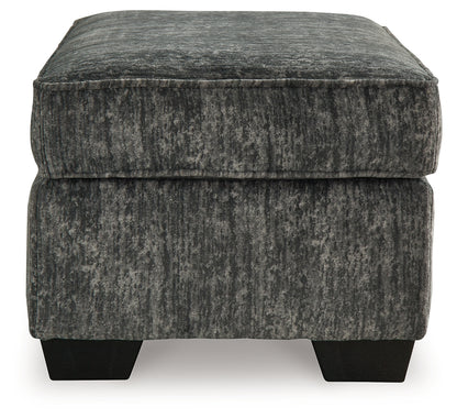 Lonoke Gunmetal 2 Loveseats, Oversized Chair and Ottoman - 50504U7