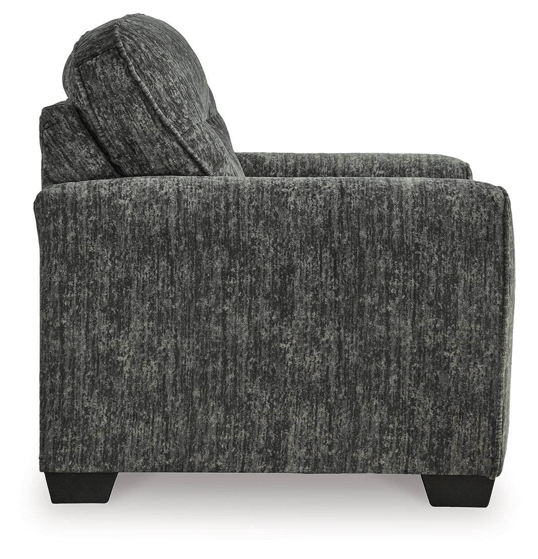 Lonoke Gunmetal 2 Loveseats, Oversized Chair and Ottoman - 50504U7