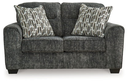 Lonoke Gunmetal 2 Loveseats, Oversized Chair and Ottoman - 50504U7