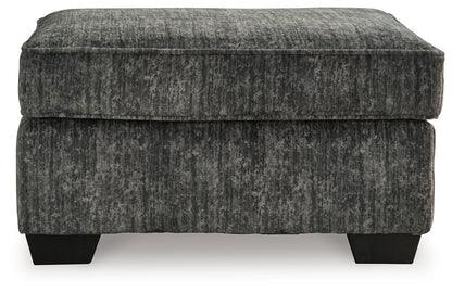 Lonoke Gunmetal Loveseat, Oversized Chair and Ottoman - 50504U10