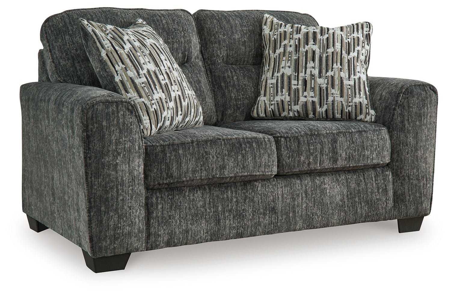 Lonoke Gunmetal Loveseat, Oversized Chair and Ottoman - 50504U10
