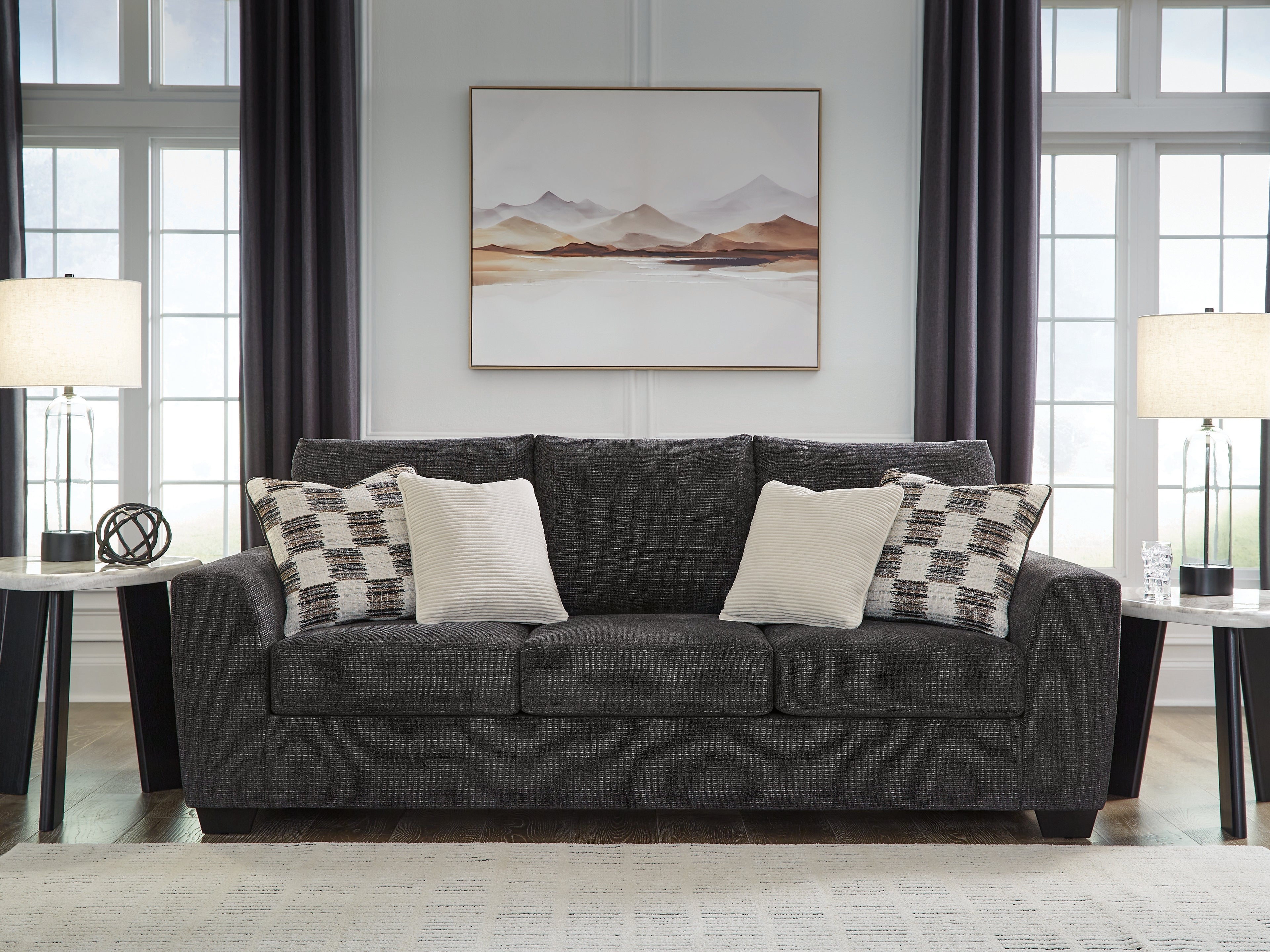 Loreo Ebony Queen Sofa Sleeper - 6310139