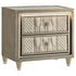 Lorient 2-drawer LED Nightstand with USB Ivory and Camel - 222662