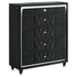 Lorient 5-drawer LED Chest of Drawers Black - 223165
