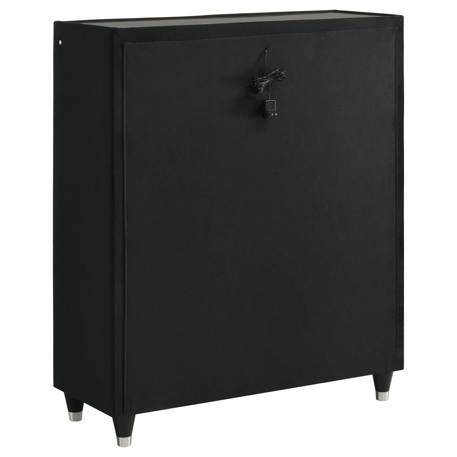 Lorient 5-drawer LED Chest of Drawers Black - 223165