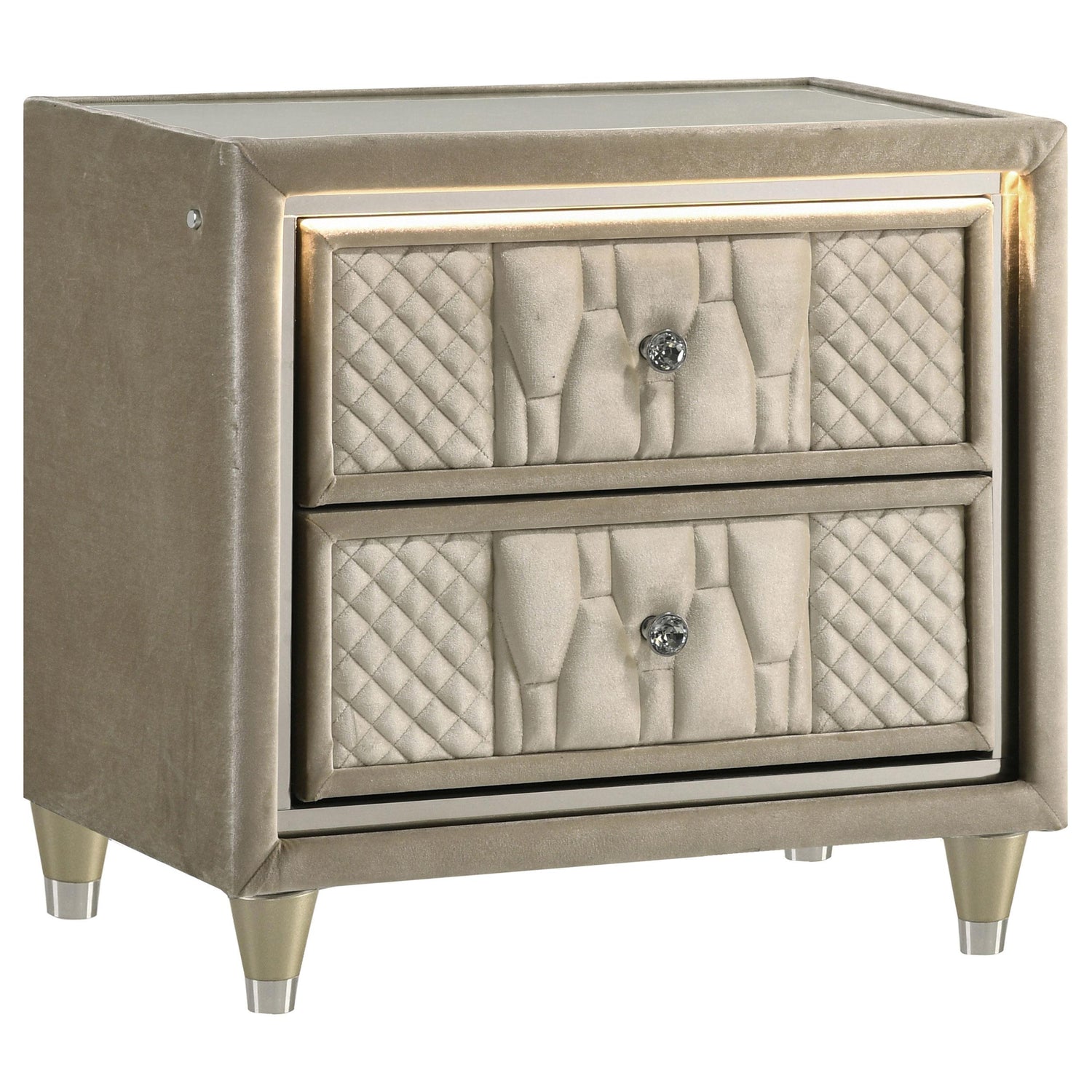 Lorient 5-piece Queen Bedroom Set Ivory and Camel - 222661Q-S5