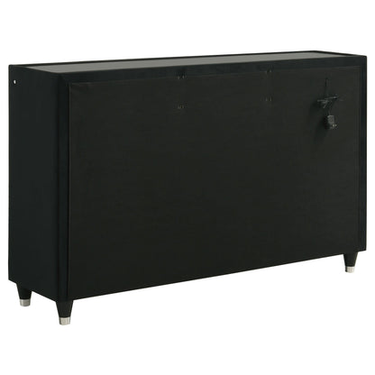 Lorient 8-drawer LED Bedroom Dresser Cabinet Black - 223163