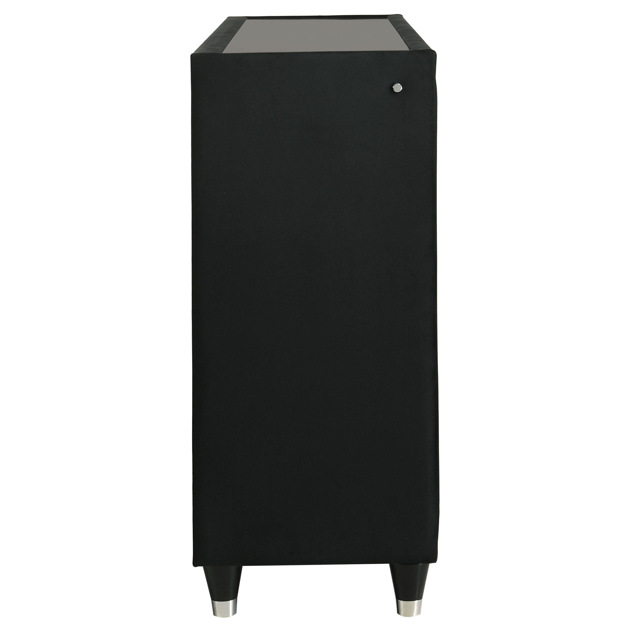 Lorient 8-drawer LED Bedroom Dresser Cabinet Black - 223163