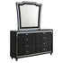 Lorient 8-drawer LED Dresser with Mirror Black - 223163M