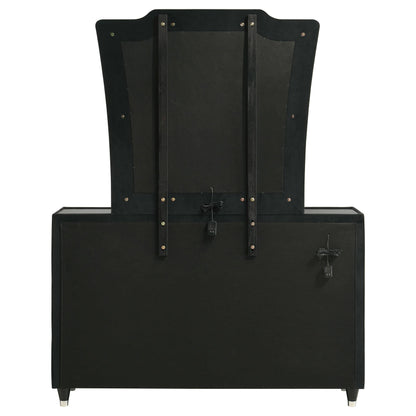 Lorient 8-drawer LED Dresser with Mirror Black - 223163M