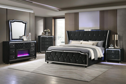 Lorient LED Dresser Mirror Black - 223164