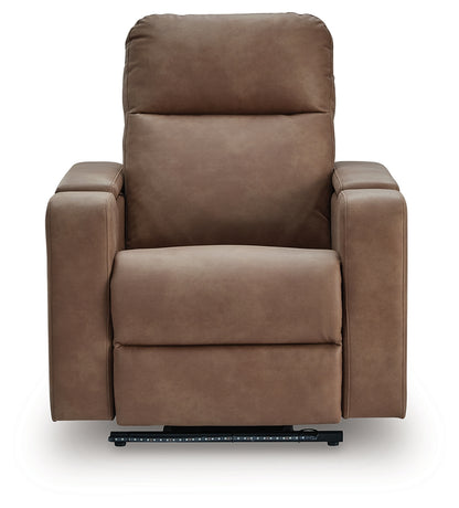 Lorrenton Caramel Power Glider Recliner with Audio System - PC9022042A