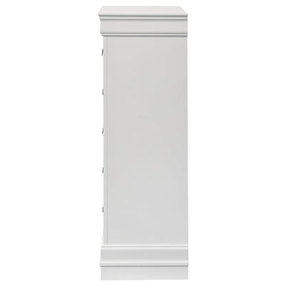 Louis Philippe 5-drawer Bedroom Chest White - 202445