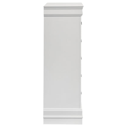 Louis Philippe 5-drawer Bedroom Chest White - 202445