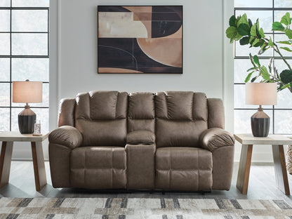 Lowilla Driftwood Reclining Loveseat with Console - PC6450694