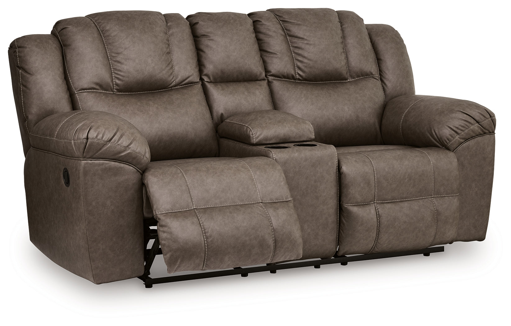 Lowilla Driftwood Reclining Loveseat with Console - PC6450694