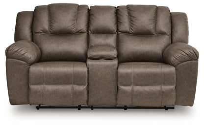 Lowilla Driftwood Reclining Loveseat with Console - PC6450694