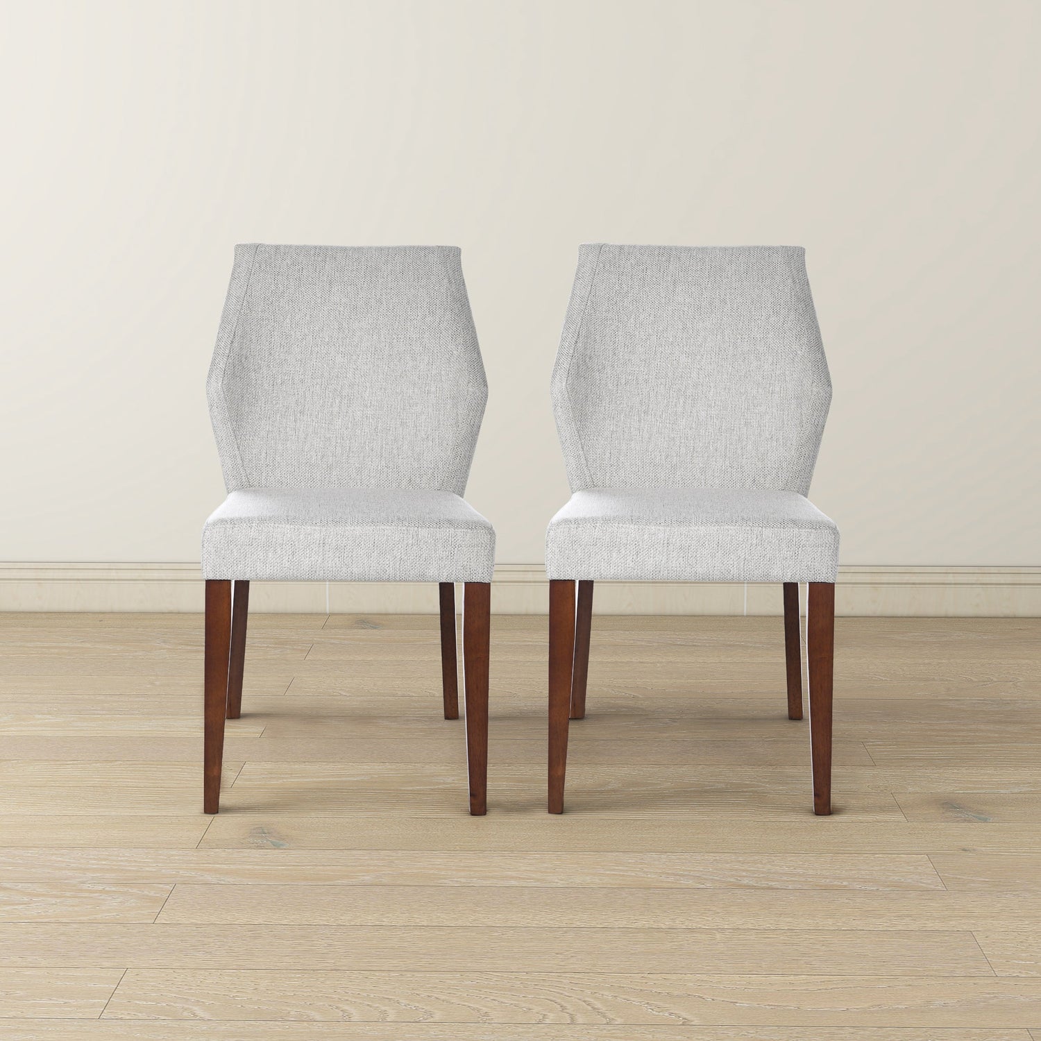 Luca Light Grey Fabric Dining Chair (Set Of 2) - DCH03603101