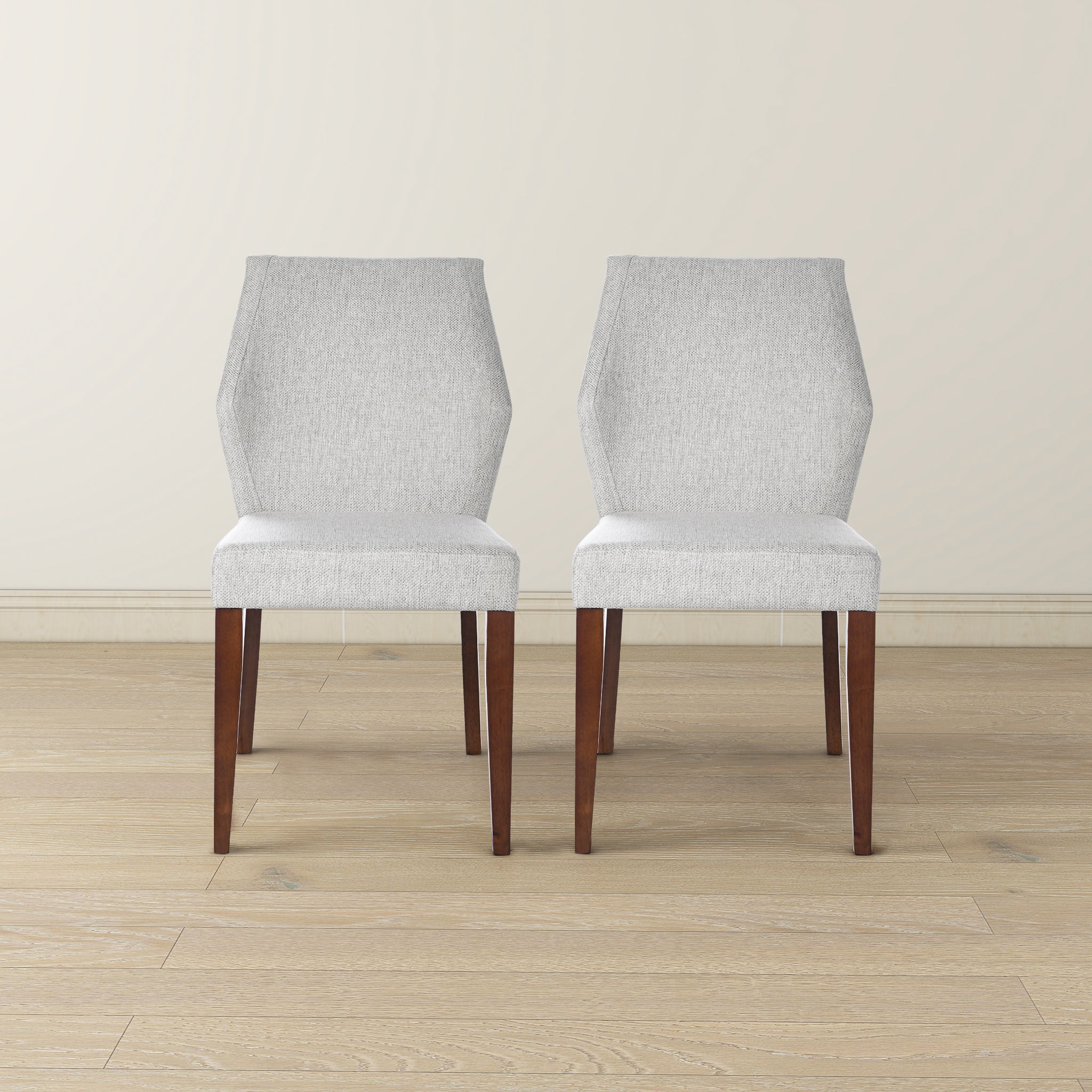Luca Light Grey Fabric Dining Chair (Set Of 2) - DCH03603101
