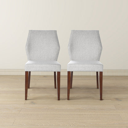 Luca Light Grey Fabric Dining Chair (Set Of 2) - DCH03603101