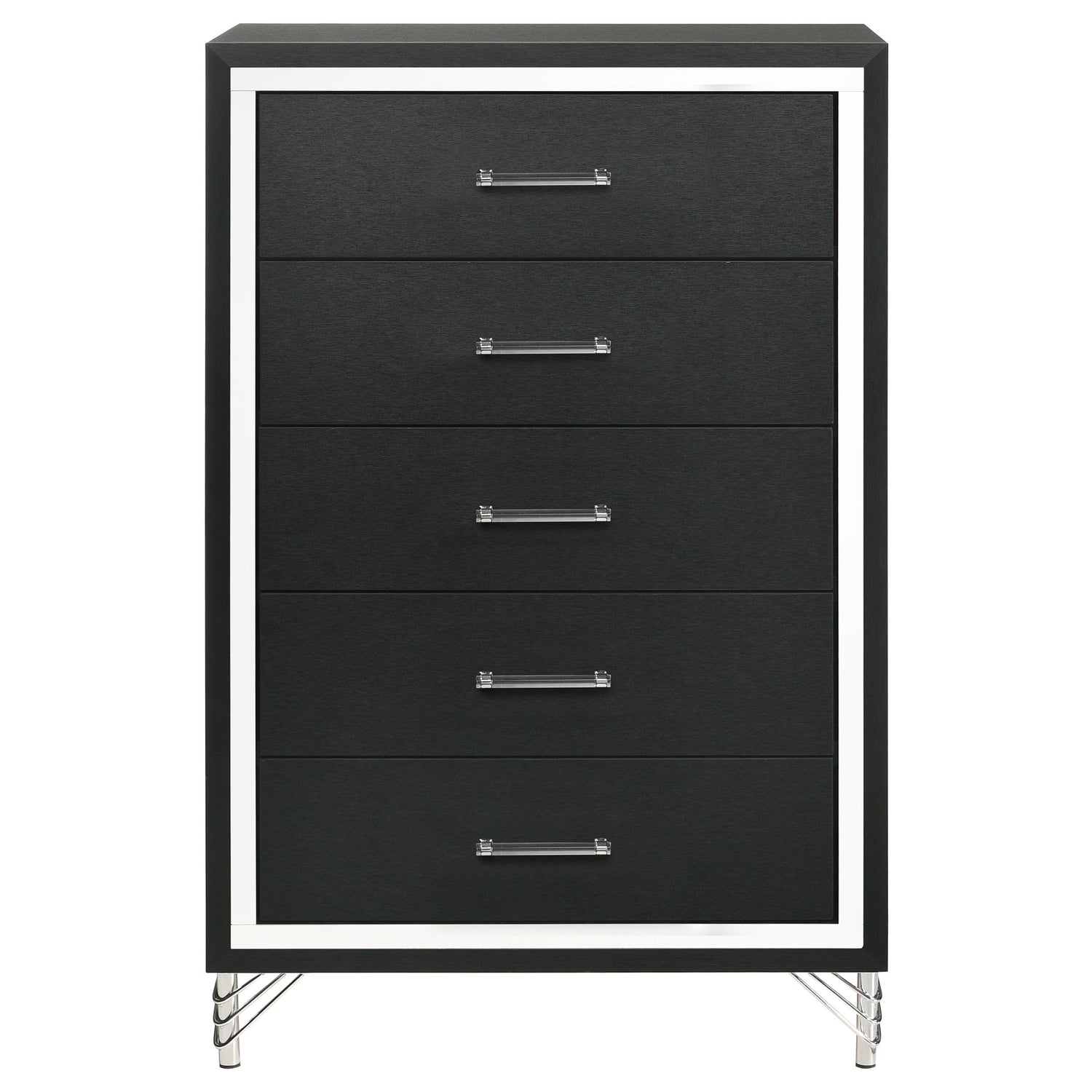 Lucia 5-drawer Bedroom Chest of Drawers Black - 224995