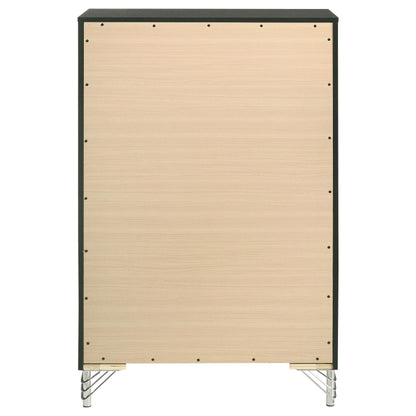 Lucia 5-drawer Bedroom Chest of Drawers Black - 224995