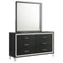 Lucia 6-drawer Dresser and Mirror Black - 224993M