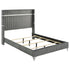 Lucia 61-inch Upholstered Queen Panel Bed Grey - 224991Q