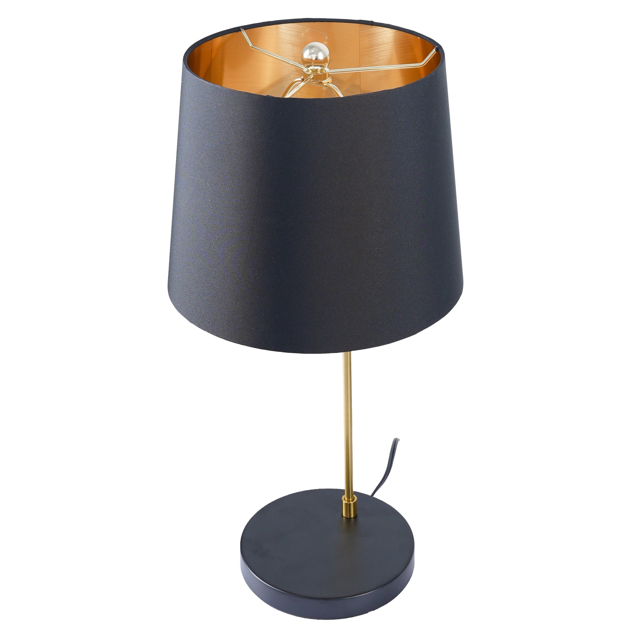Lustrous Table Lamp - Black outer and Gold inner - TBL04001401