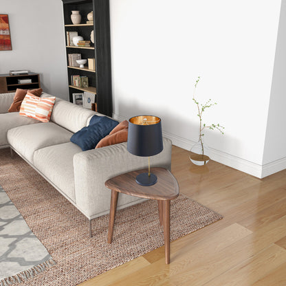 Lustrous Table Lamp - Black outer and Gold inner - TBL04001401