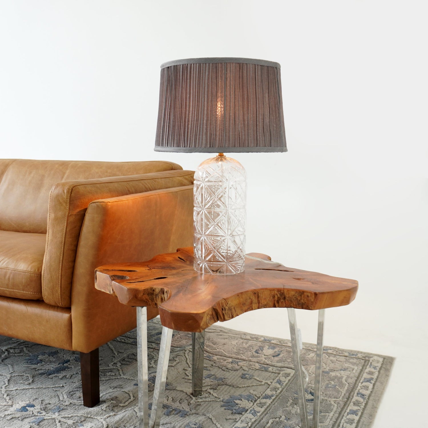 Luxora Table Lamp Gold - Clear and Grey - TBL04104101