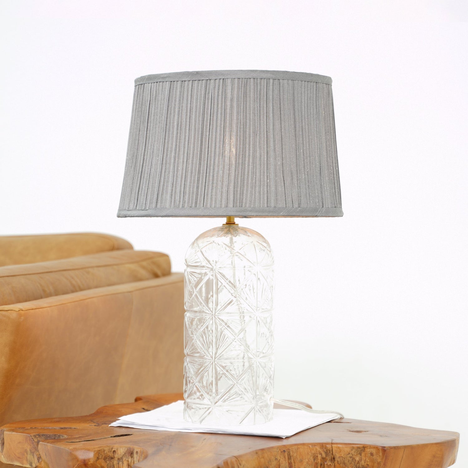 Luxora Table Lamp Gold - Clear and Grey - TBL04104101
