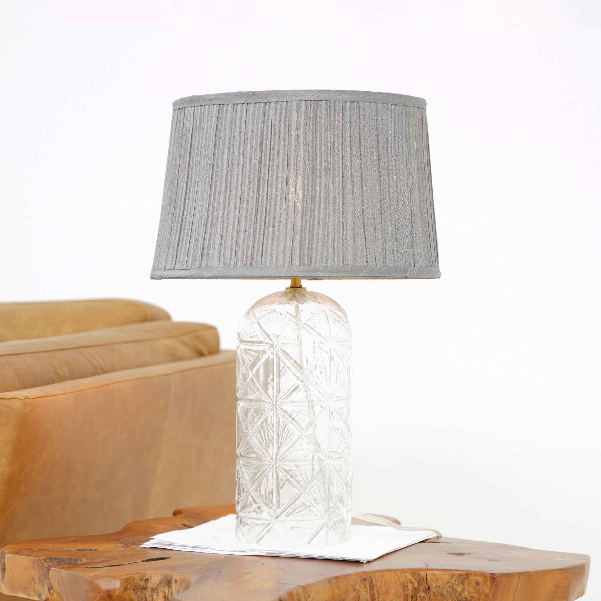 Luxora Table Lamp Gold - Clear and Grey - TBL04104101