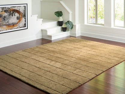 Luzmont Golden Brown Extra Large Rug - R408370
