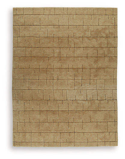Luzmont Golden Brown Extra Large Rug - R408370